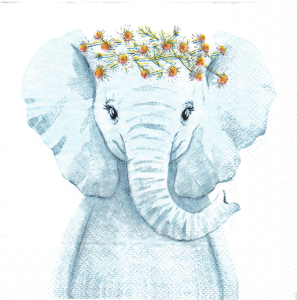 Serwetka decoupage 33x33 cm - słoń, słonik