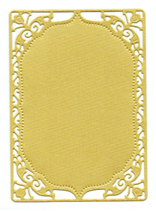 Scrapki papierowe ramki złote perłowe, ramka - 5 sztuk 