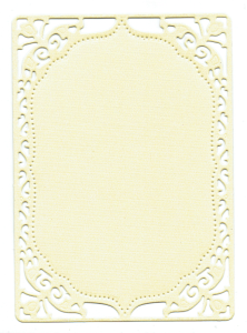 Scrapki papierowe ramki brzoskwiniowe perłowe, ramka - 5 sztuk 