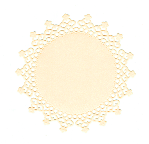 Scrapki papierowe brzoskwiniowe perłowe ramki, ramka - 5 sztuk 