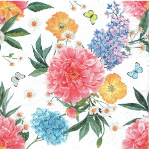 Serwetka decoupage 33x33 cm - kwiaty