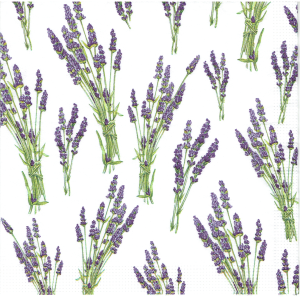 Serwetka decoupage 33x33 cm - lawenda, kwiaty