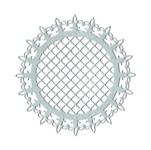 Scrapki papierowe srebrne perłowe ramki ażurowe, ramka - 5 sztuk 