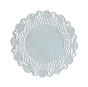 Scrapki papierowe srebrne perłowe ramki ażurowe, ramka - 5 sztuk