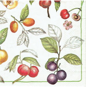Serwetka decoupage 33x33 cm - owoce