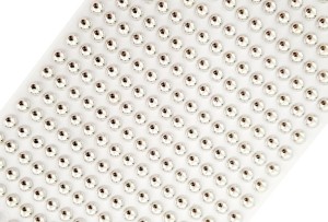 Perełki samoprzylepne srebrne 6mm 216szt 