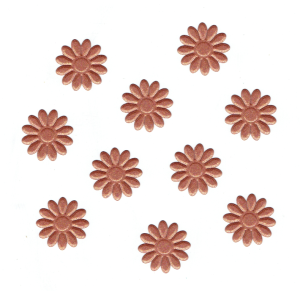 Scrapki papierowe miedziane perłowe Kwiaty kwiatki - 10 sztuk