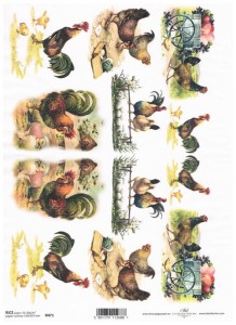 Papier ryżowy A4 ITD do decoupage - Wielkanoc  
