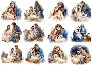 Papier ryżowy A4 do decoupage Artando  - Boże Narodzenie, szopka, żłóbek