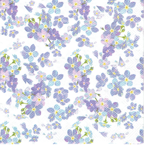 Serwetka decoupage mała 25x25cm - kwiaty, kwiatki