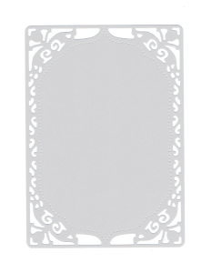 Scrapki papierowe ramki, ramka białe - 5 sztuk