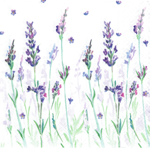 Serwetka decoupage 33x33 cm - lawenda, kwiaty