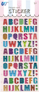 Naklejki wypukłe, puffy - litery, literki, alfabet