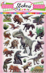 Naklejki wypukłe, puffy - dinozaury