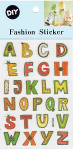 Naklejki, stickersy foliowe - Litery, literki, alfabet