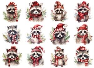 Papier ryżowy A4 do decoupage Artando - szopy, zwierzęta, zima