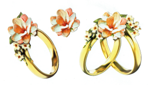 Scrapki papierowe z efektem 3D - ślub, wesele, kwiaty