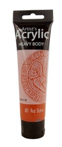 Farba akrylowa Phoenix 681 100ml - czerwona ochra, Red Ochre