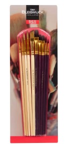 Pędzle artystyczne profesjonalne Van Bleiswijck zestaw 10 sztuk