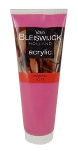 Farba akrylowa Van Bleiswijck 250ml - różowa, magenta