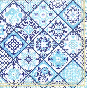 Serwetka decoupage 33x33 cm - wzorki, mozaika, kafelki