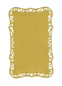 Scrapki papierowe ramki złote perłowe, ramka - 5 sztuk