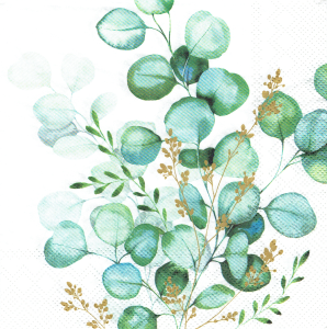 Serwetka decoupage 33x33 cm - liście, trawy