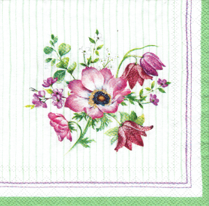 Serwetka decoupage mała 25x25cm - kwiaty, kwiatki, bukiet