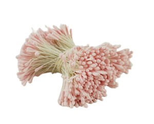 Pręciki do kwiatów 2mm 400 sztuk - jasnoróżowe