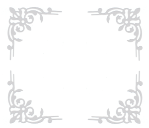 Scrapki papierowe białe perłowe Narożniki ozdobne - 4 sztuki