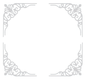 Scrapki papierowe białe perłowe Narożniki ozdobne - 4 sztuki