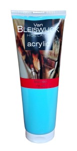 Farba akrylowa Van Bleiswijck 250ml - niebieska, blue sky