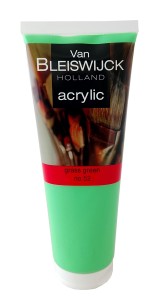 Farba akrylowa Van Bleiswijck 250ml - zielona, grass green