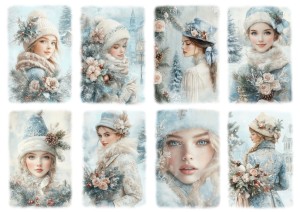 Papier klasyczny A4 do decoupage - Trzej Królowie, witraże, Boże Narodzenie (1)