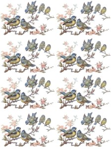 Papier klasyczny A4 do decoupage - ptaki, ptaszki