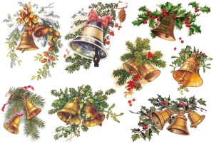 Papier klasyczny A4 do decoupage - dzwonki