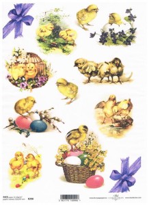 Papier ryżowy A4 ITD do decoupage - Wielkanoc  