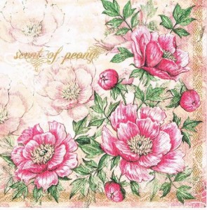 Serwetka decoupage 33x33 cm - kwiaty, róże