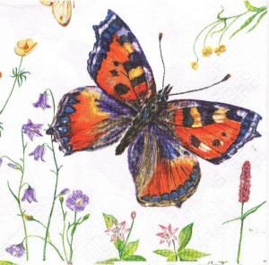 Serwetka decoupage 33x33 cm - motyl, motyle