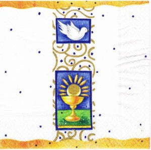 Serwetka decoupage 33x33 cm - Komunia Św