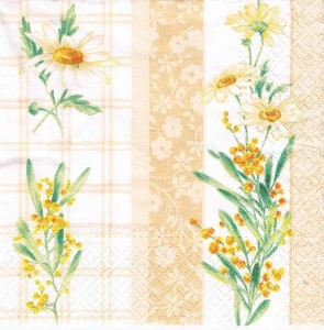 Serwetka decoupage 33x33 cm - kwiaty