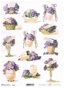 Papier ryżowy A4 ITD do decoupage - Wielkanoc 