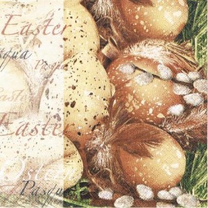 Serwetka decoupage 33x33 cm - jajka, bazie