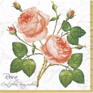 Serwetka decoupage 33x33 cm - kwiaty, róże