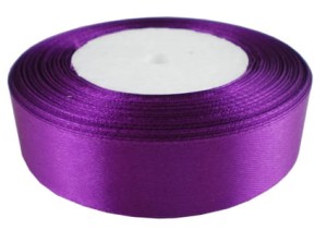 Wstążka satynowa 25mm/22m - fioletowa
