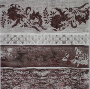 Serwetka decoupage 33x33 cm - wzorek, wzorki