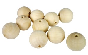 Korale, kulki drewniane 8mm 20szt 