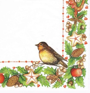 Serwetka decoupage 33x33 cm - ptak