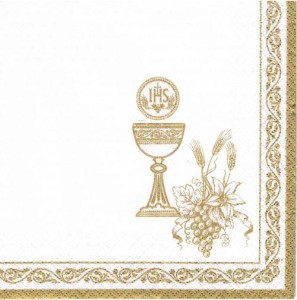 Serwetka decoupage 33x33 cm - Komunia Św