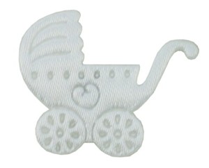 Wózki, aplikacje samoprzylepne białe - 15szt